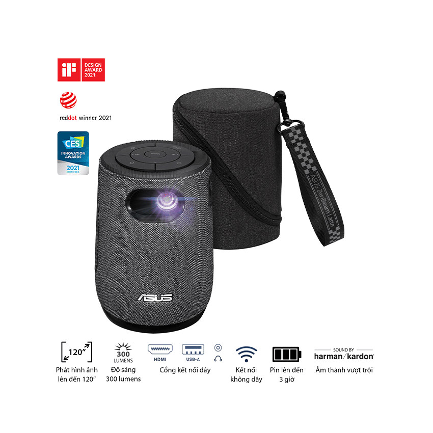Máy chiếu mini Asus ZenBeam Latte L2 chính hãng, bảo hành dài, chất lượng cao