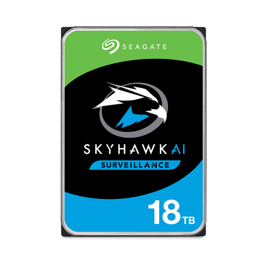 Ổ cứng HDD Seagate SkyHawk AI 18TB 3.5 inch, 7200RPM, SATA, 256MB Cache (ST18000VE002)