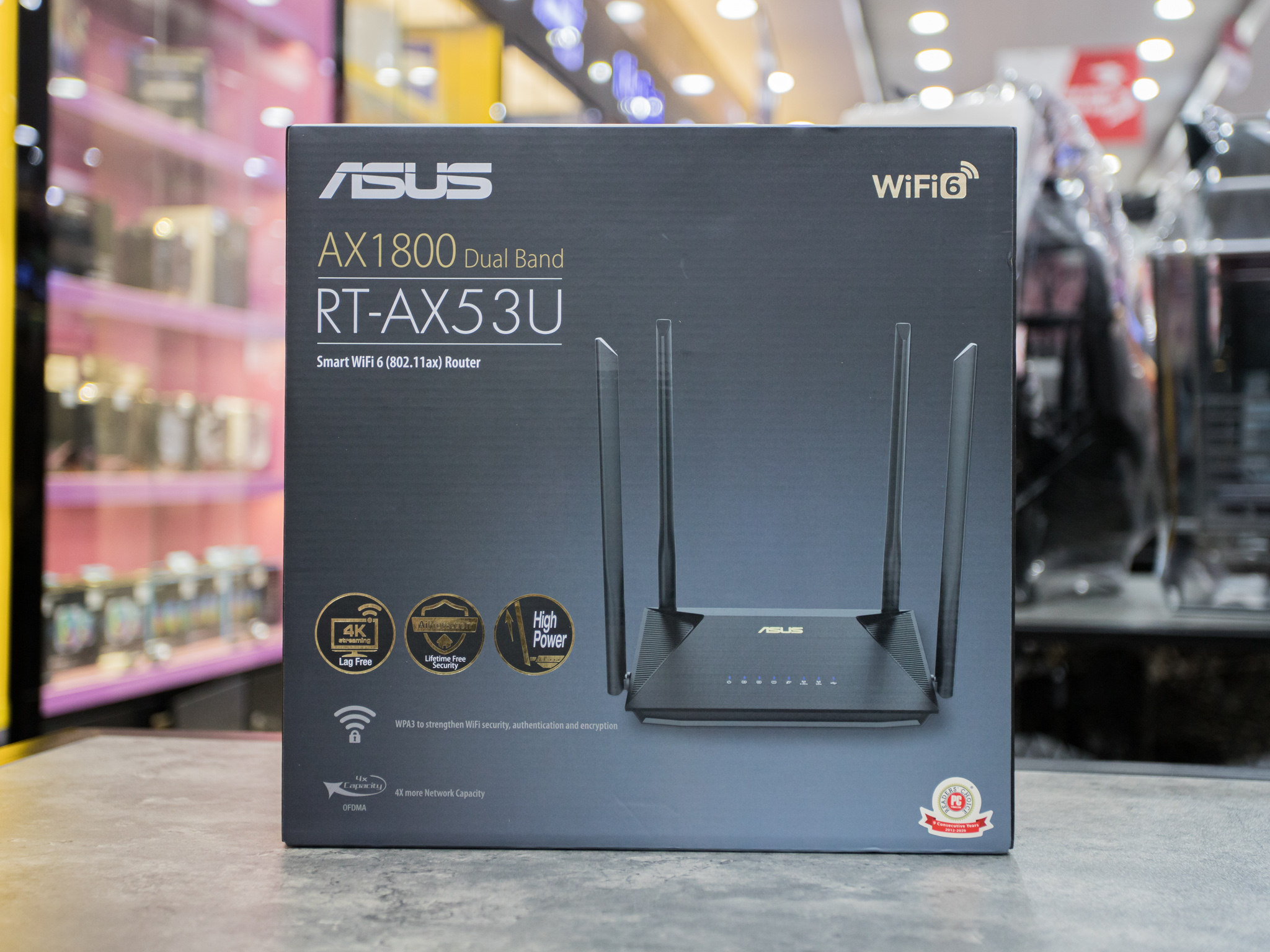 Bộ phát wifi ASUS RT-AX53U, Chuẩn AX1800