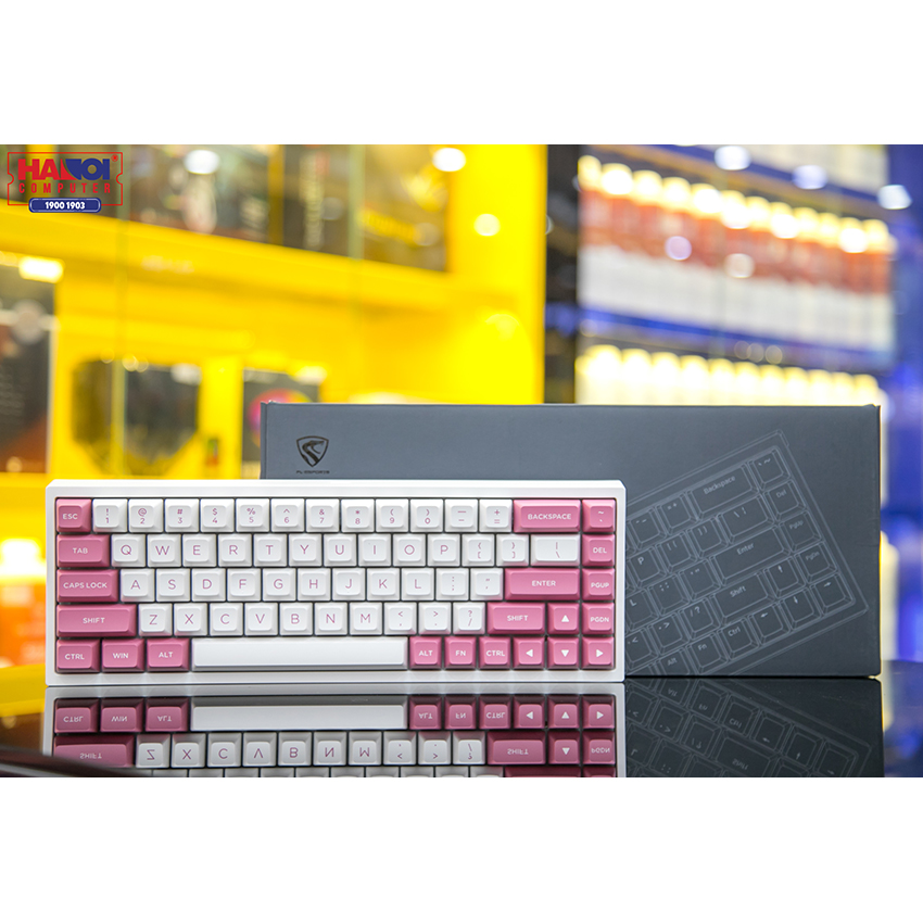 Bàn phím cơ FLEsport FL680 SAM Peach Brown sw (Gateron Cap) - Hình 4