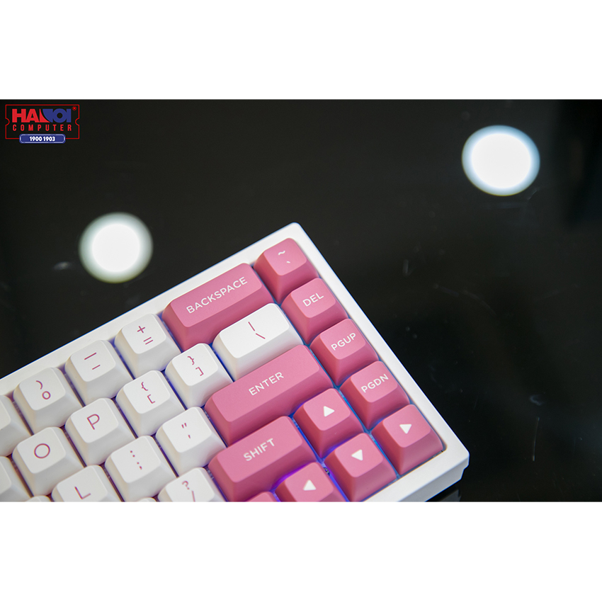 Bàn phím cơ FLEsport FL680 SAM Peach Brown sw (Gateron Cap) - Hình 7