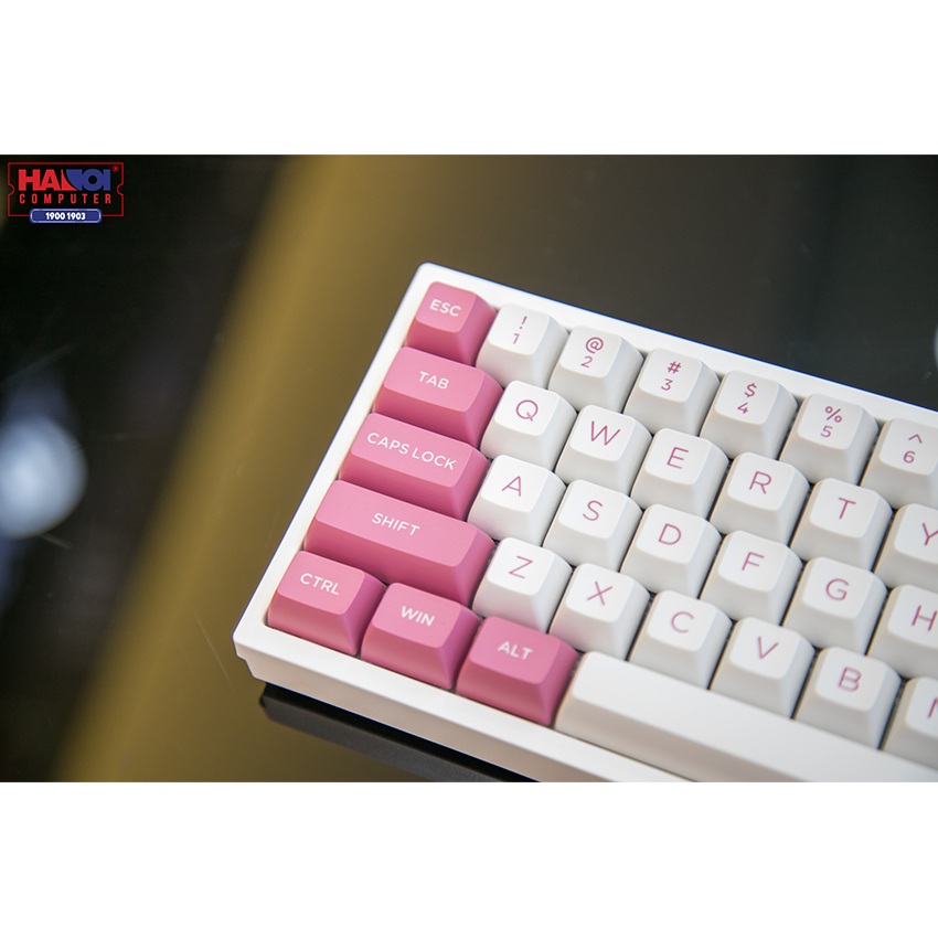 Bàn phím cơ FLEsport FL680 SAM Peach Brown sw (Gateron Cap) - Hình 8