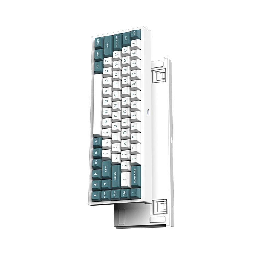 Bàn phím cơ FLEsport FL680 SAM Aqua Green Brown sw (Gateron Cap) - Hình 3