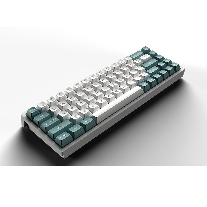 Bàn phím cơ FLEsport FL680 SAM Aqua Green Brown sw (Gateron Cap) - Hình 2