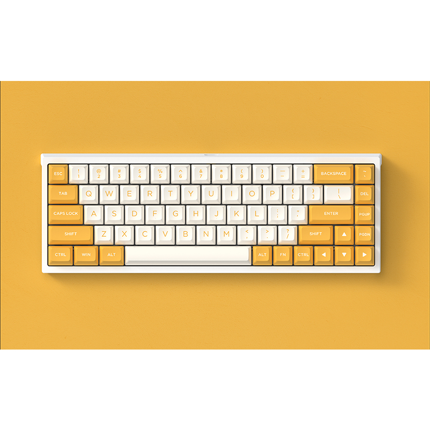 Bàn phím cơ FLEsport FL680 SAM Banana Brown sw (Gateron Cap) - Hình 2