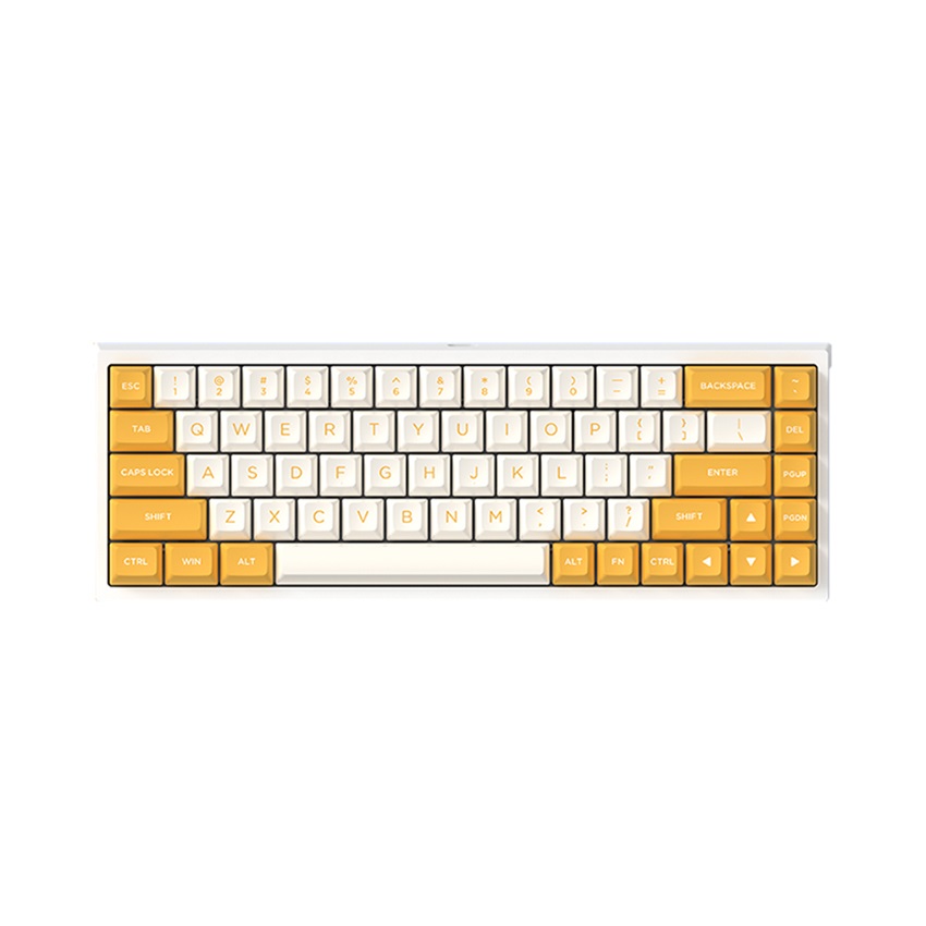 Bàn phím cơ FLEsport FL680 SAM Banana Brown sw (Gateron Cap) - Hình 1