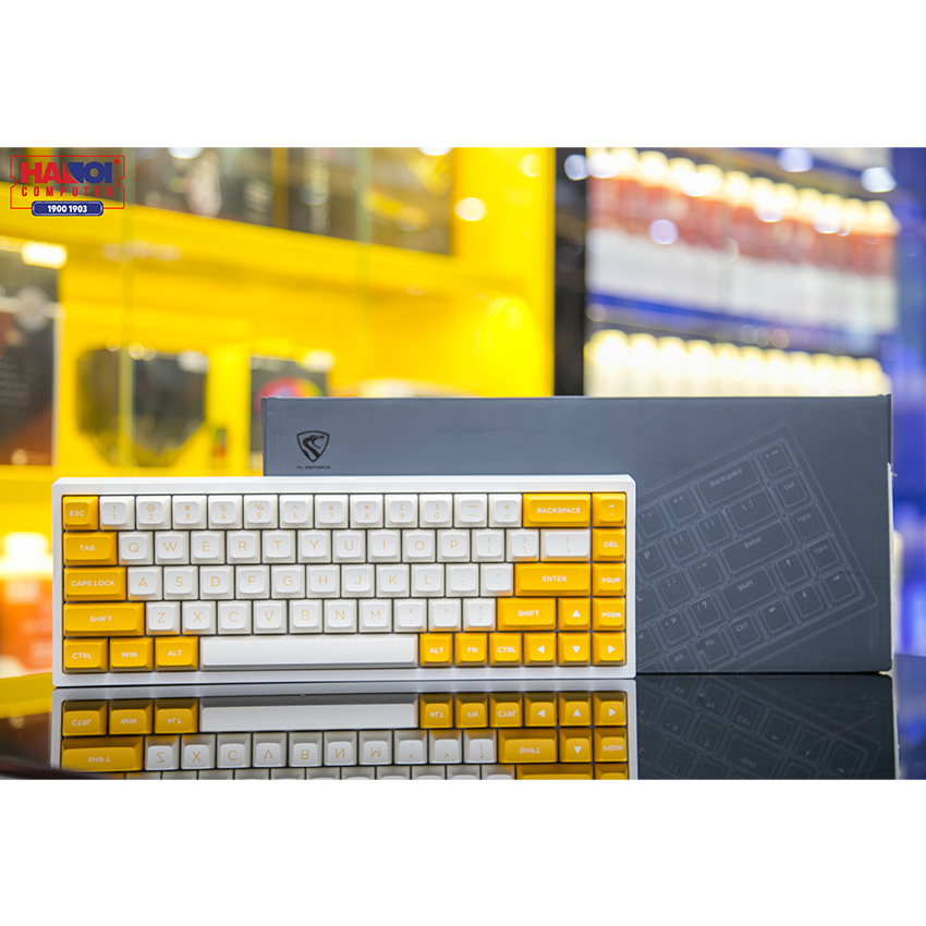 Bàn phím cơ FLEsport FL680 SAM Banana Brown sw (Gateron Cap) - Hình 5