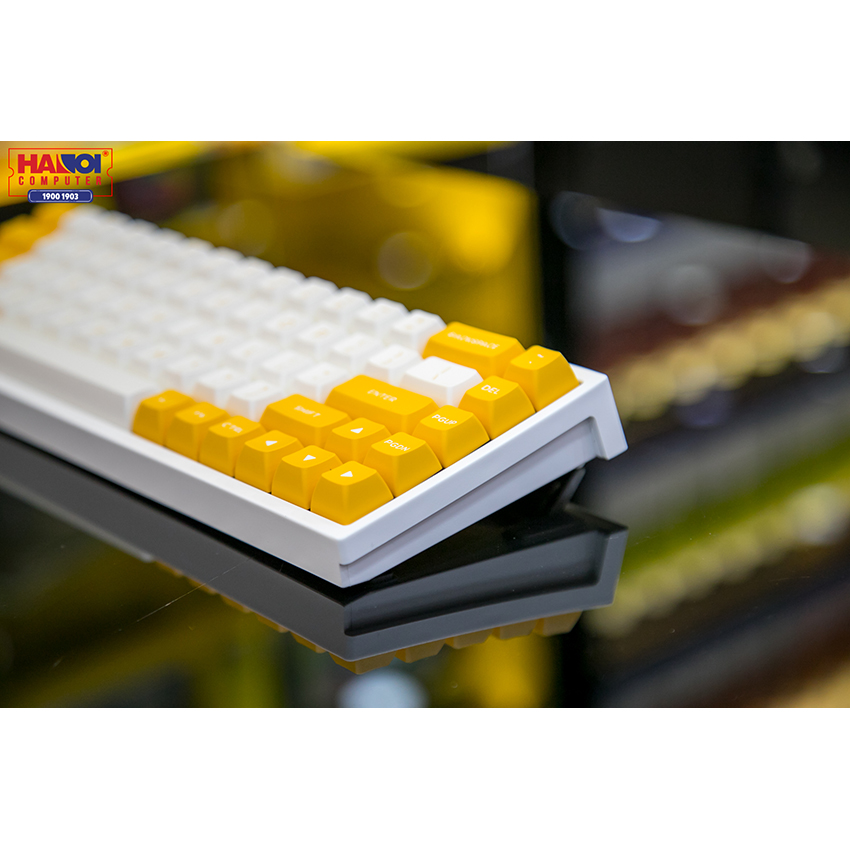 Bàn phím cơ FLEsport FL680 SAM Banana Brown sw (Gateron Cap) - Hình 10