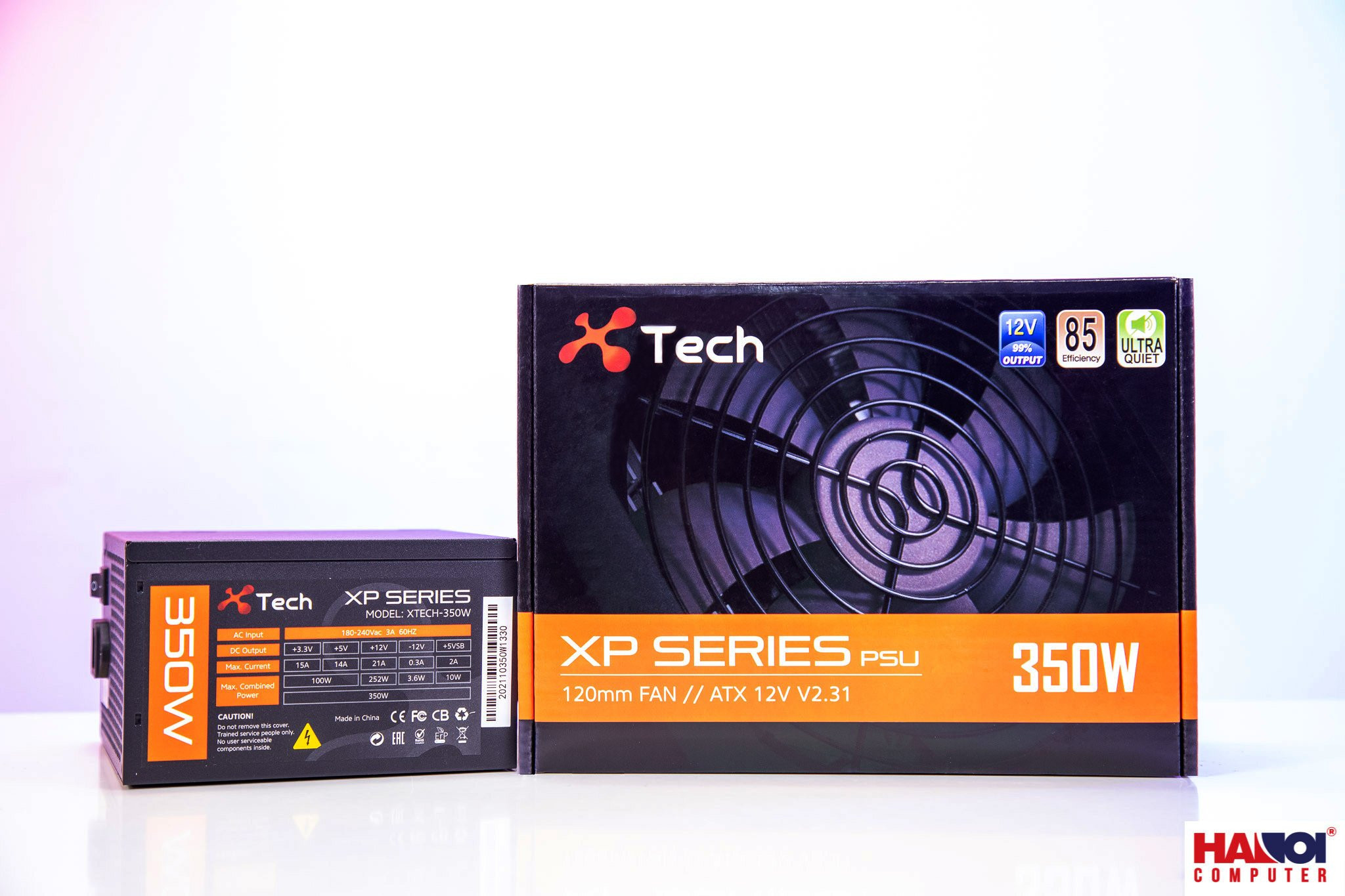 Nguồn máy tính XP Series 350W XTECH ( Màu Đen)
