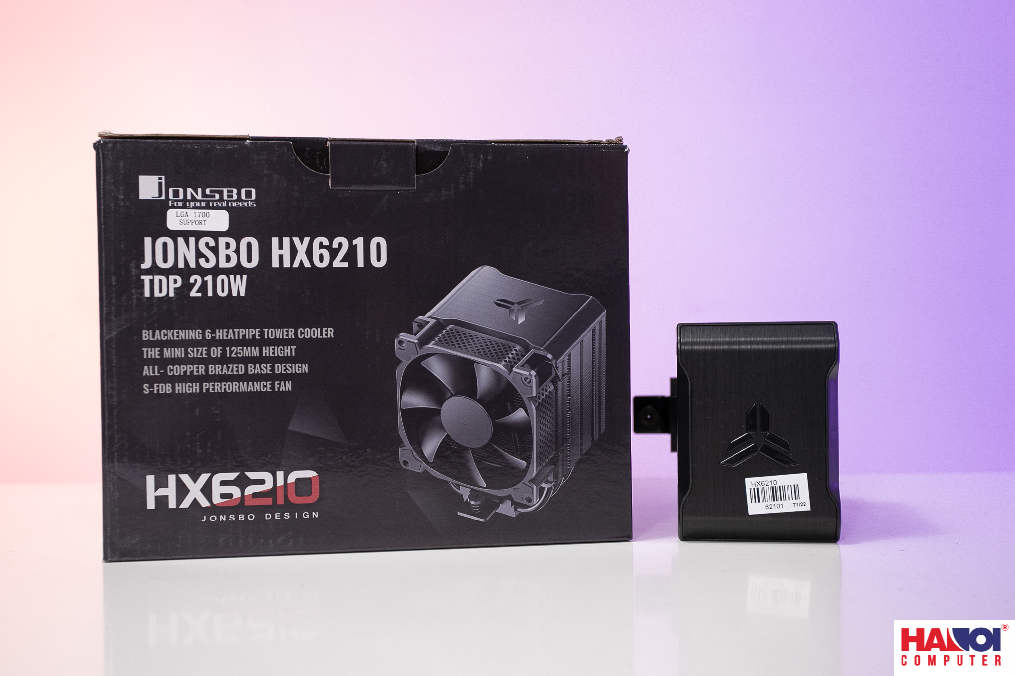 Tản nhiệt khí Jonsbo HX6210 ( Kèm sẵn Backplate 1700 Jonsbo)
