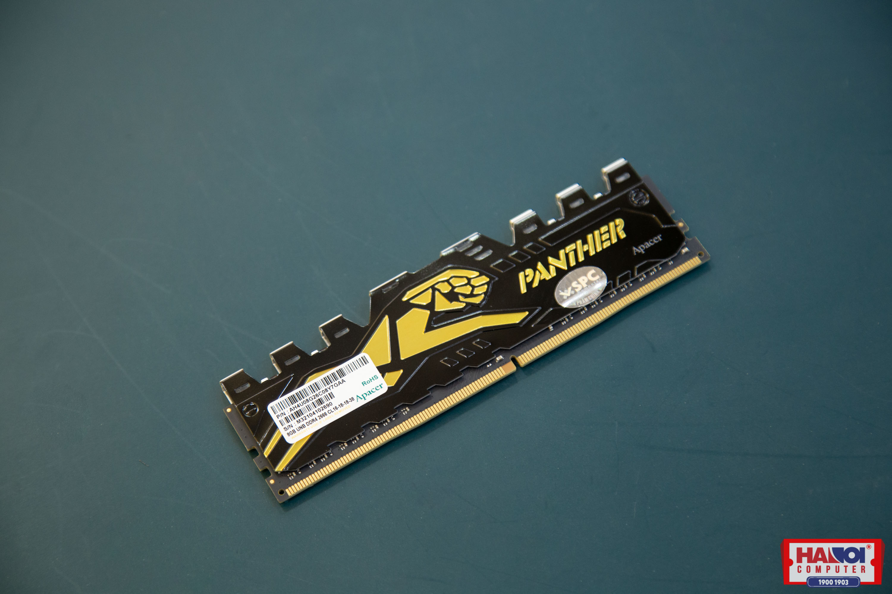 Ram Desktop Apacer OC Panther-Golden (AH4U16G32C28Y7GAA-1) 16GB (1x16GB) DDR4 3200Mhz