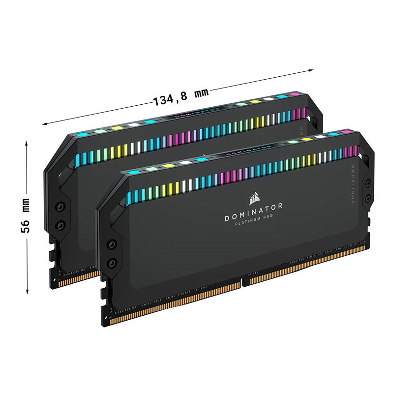 Ram Desktop Corsair DOMINATOR PLATINUM RGB Black Heatspreader