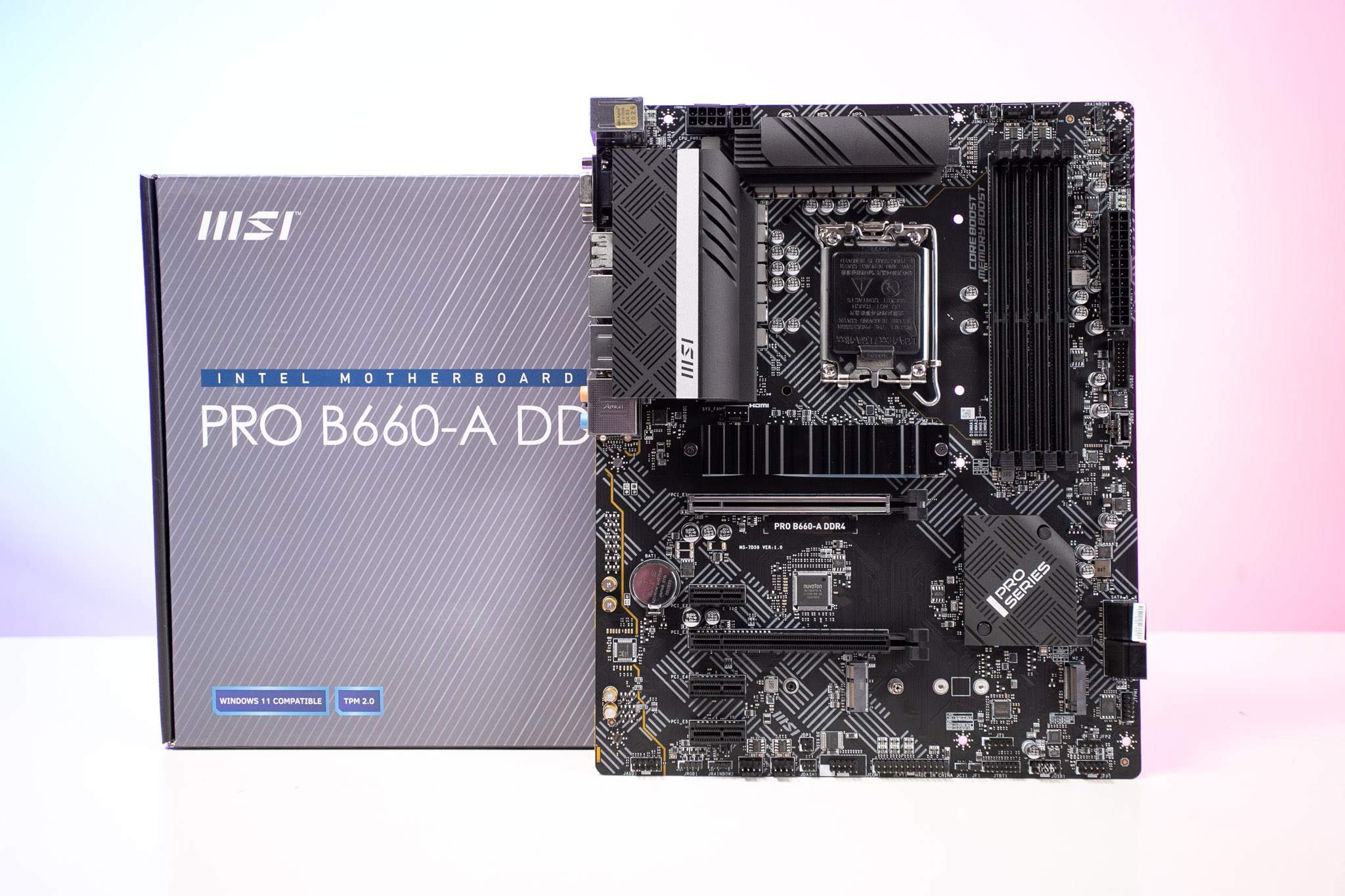 Mainboard MSI PRO B660-A DDR4 (Intel B660, Socket 1700, ATX, 4 khe RAM DDR4)
