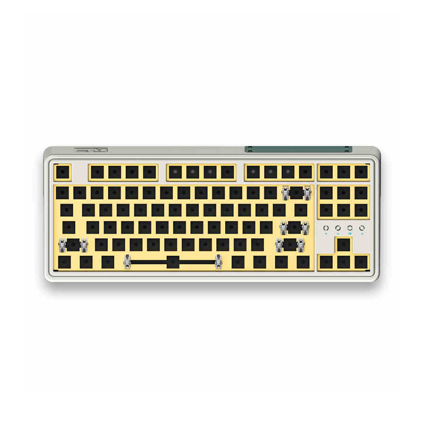 Kit bàn phím cơ FLEsport CMK87 White (Case, Plate, PCB, LED)