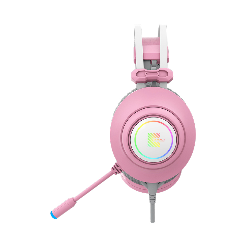 Tai nghe Zidli SCORE SH320V Pink (7.1, USB, RGB)