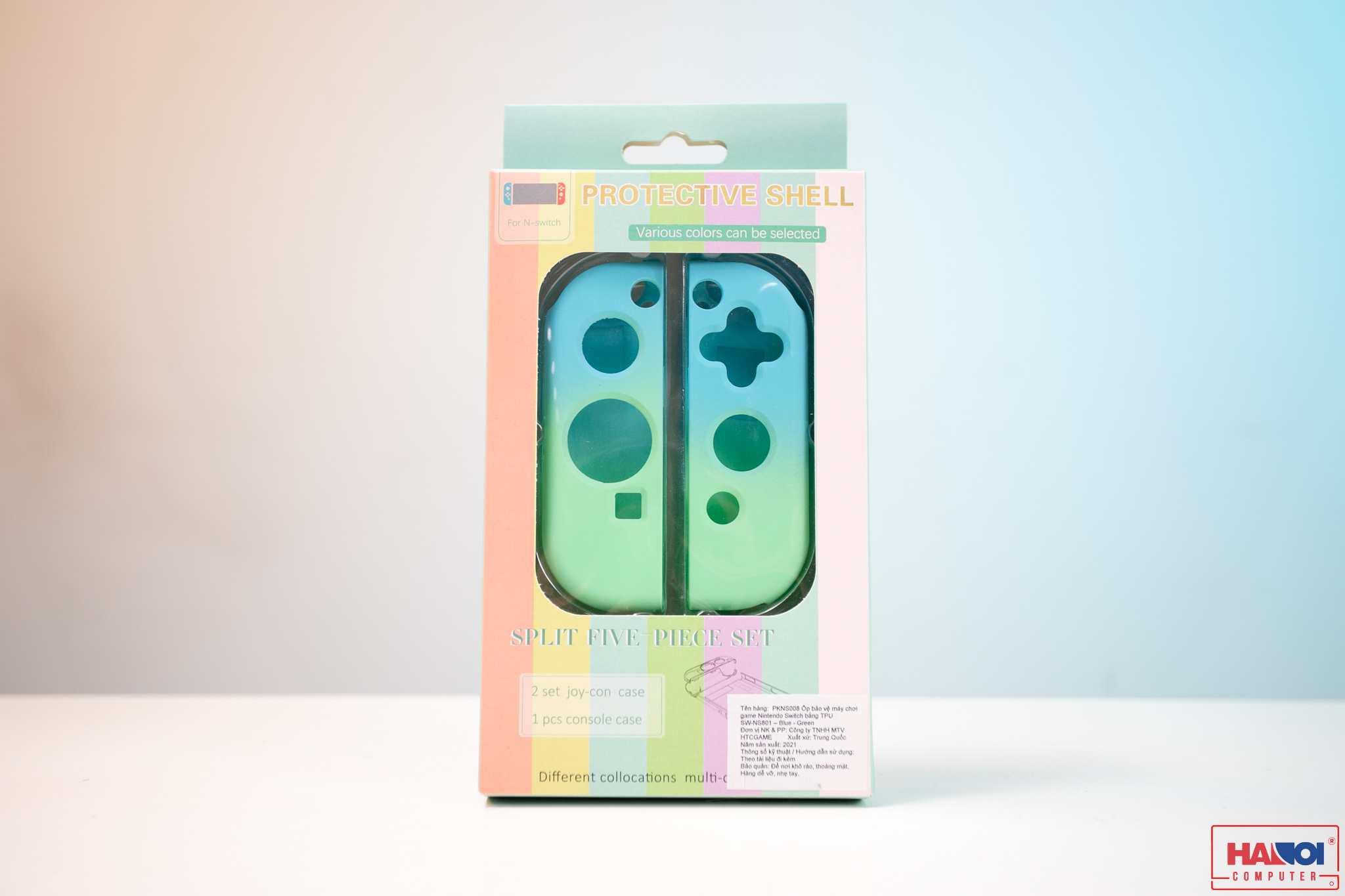 Ốp bảo vệ máy chơi game Nintendo Switch bằng TPU SW-NS801, Blue Green