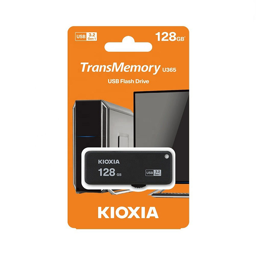USB Kioxia 128GB U365 USB 3.2 Gen 1 - Màu đen - Hình 1