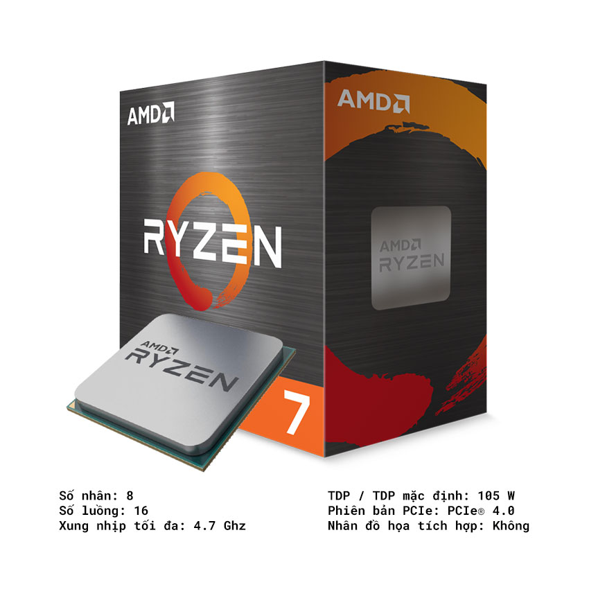 AMD Ryzen7 5800X 3D 8Core 16Threads 3.4-4.5Ghz l3 cache 96MB AMD 3D  Technology