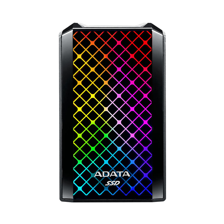 Ổ cứng di động SSD 1TB Adata ASE900G màu đen led RGB (ASE900G-1TU32G2-CBK)