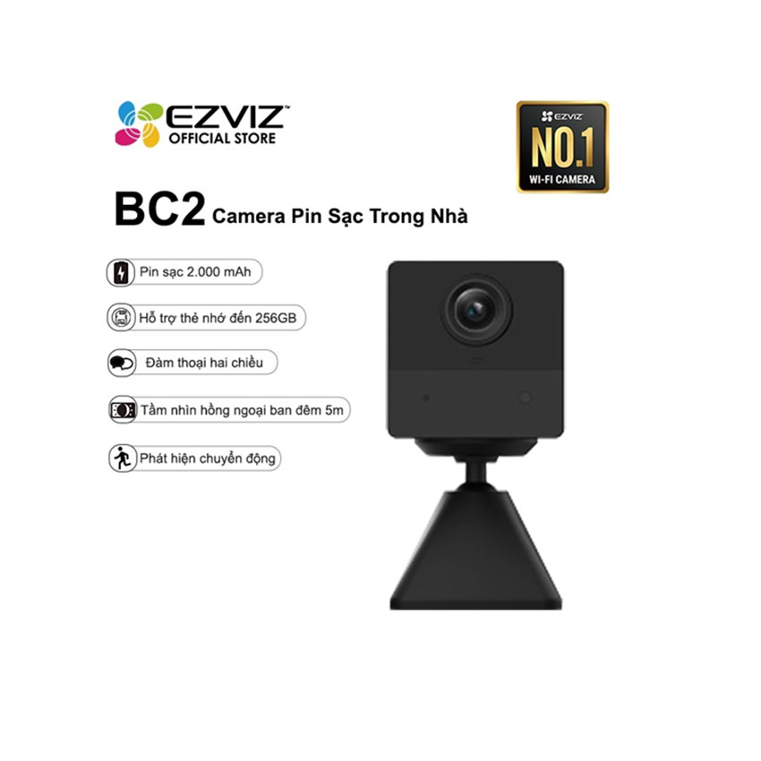 Camera EZVIZ CS-BC2 1080P- Sử dụng Pin