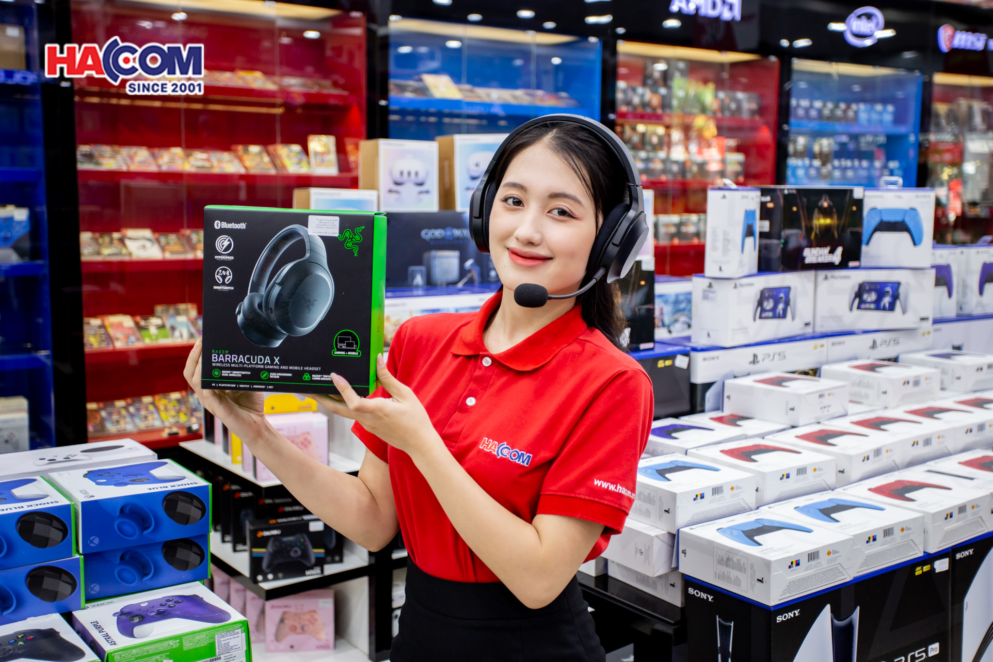 Tai nghe không dây Razer Barracuda X-2022 RZ04-04430100-R3M1 (Wireless + Bluetooth 5.2) - Hình 3