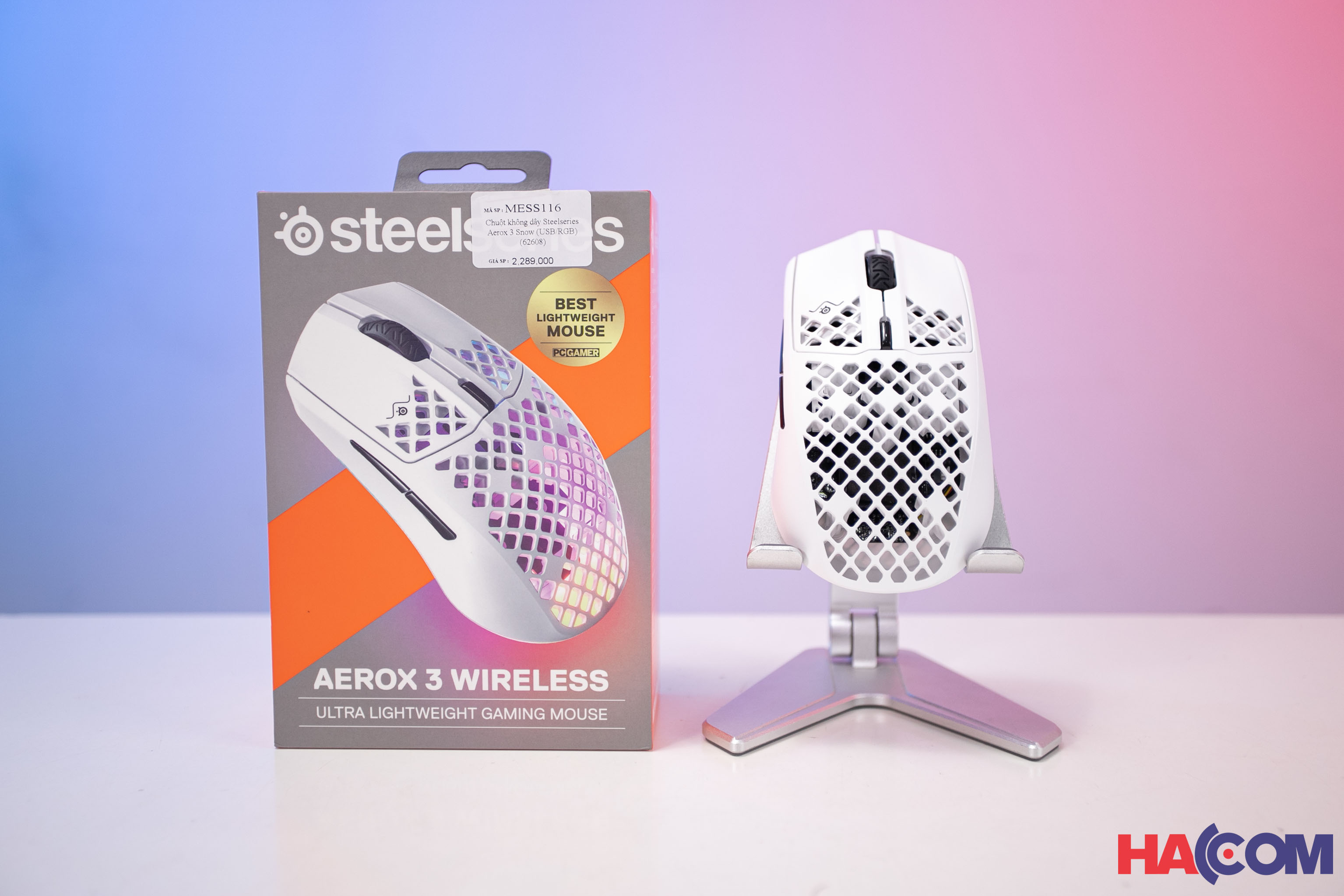 Steelseries Aerox 3, Wireless, White (62608)