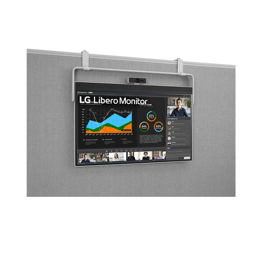 Màn hình LG 27BQ70QC-S (27 inch/QHD/IPS/60Hz/5ms/350 nits/HDMI+USBC+Audio/Loa/Camera)