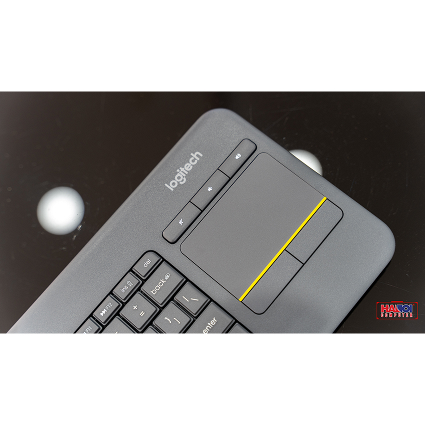 Bàn phím không dây Logitech K400 Plus đen (USB/PinAA)
