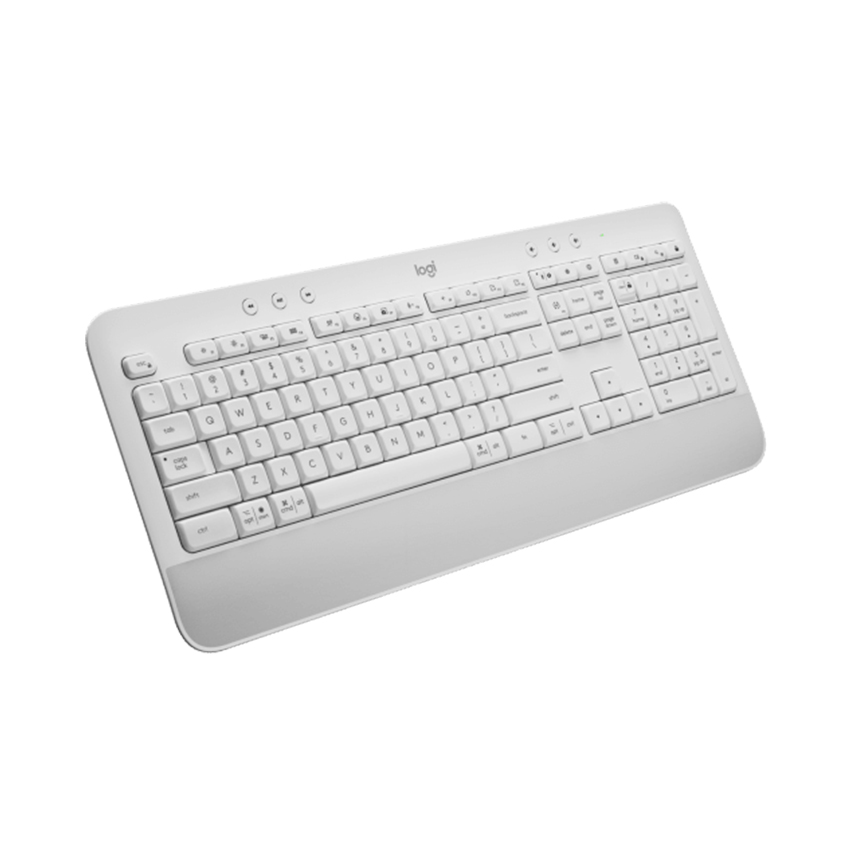 Bàn phím không dây Logitech K650 Off White (USB/Bluetooth/Trắng) (920-010987)