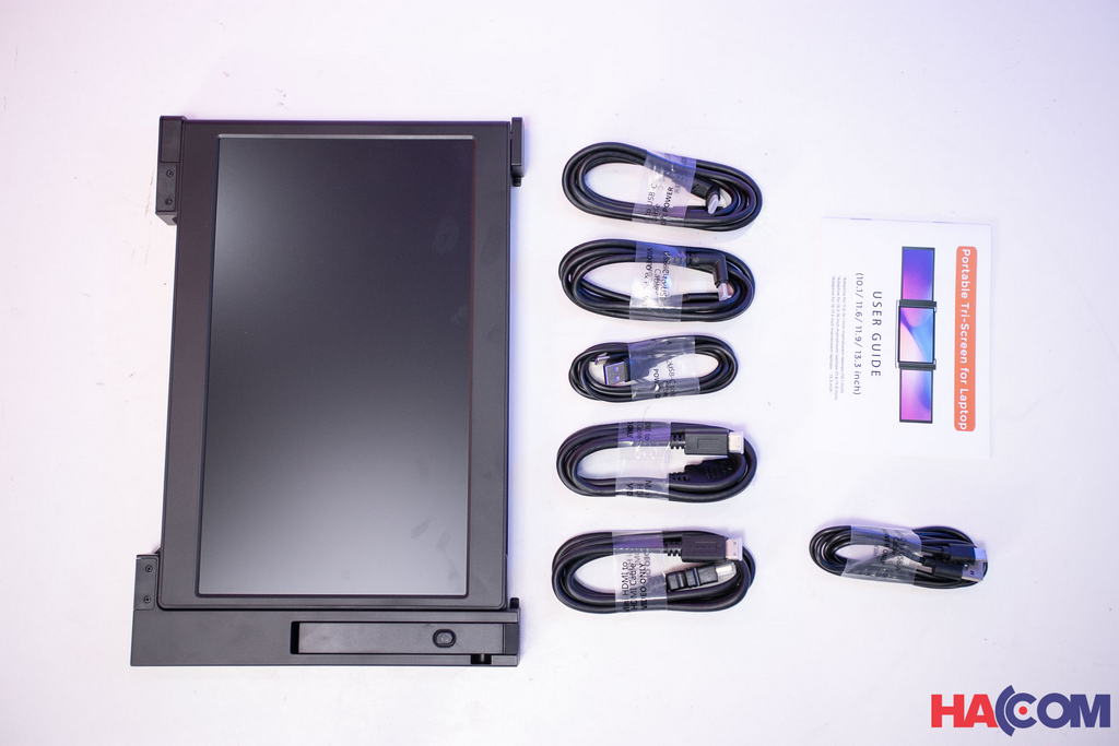 Bộ 02 màn hình mở rộng cho laptop 11 inch E-Tech S11 - Full HD - Màu đen