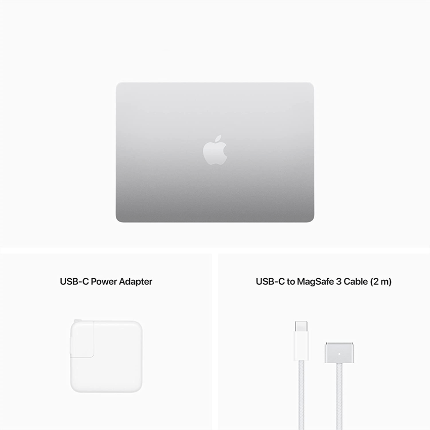Apple Macbook Air (MLXY3SA/A) (Apple M2/8C CPU/8C GPU/8GB RAM/256GB SSD/13.6 inch IPS/Mac OS/Bạc) (2022)