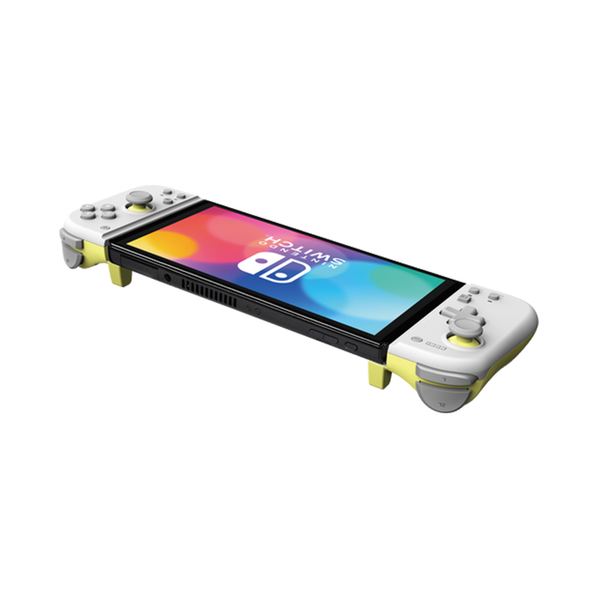 Tay cầm HORI Split Pad Compact Light Gray And Yellow cho Nintendo Switch - Màu Xám Pha Vàng 