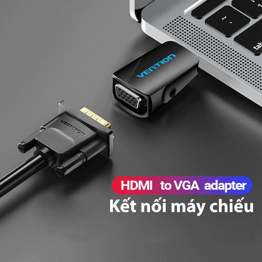 Đầu chuyển đổi từ HDMI sang VGA + Audio 3.5mm Vention AIDB0