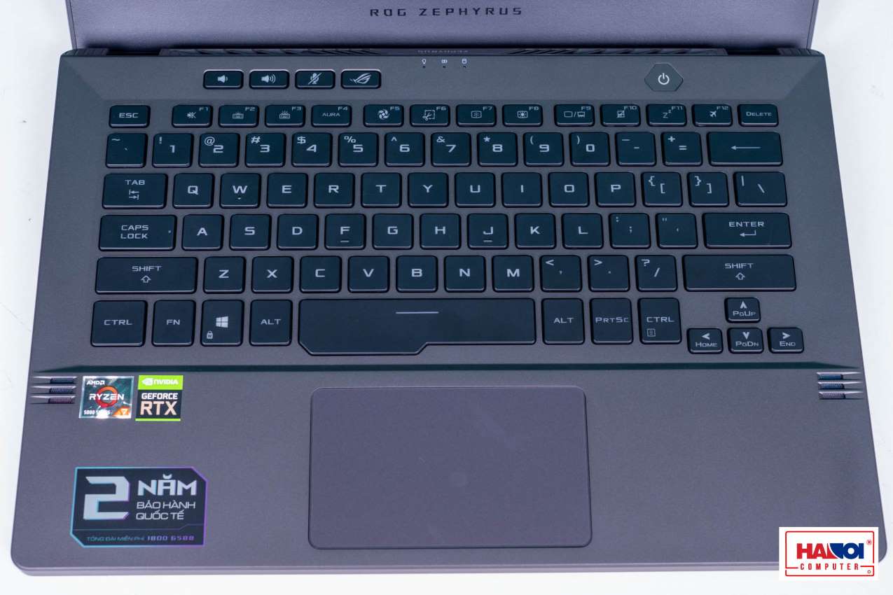 Laptop Asus Gaming  ROG Zephyrus GA401QC-K2199W (R7 5800HS/8GB RAM/512GB SSD/14 WQHD/RTX 3050 4GB/Win11/Túi/Xám)