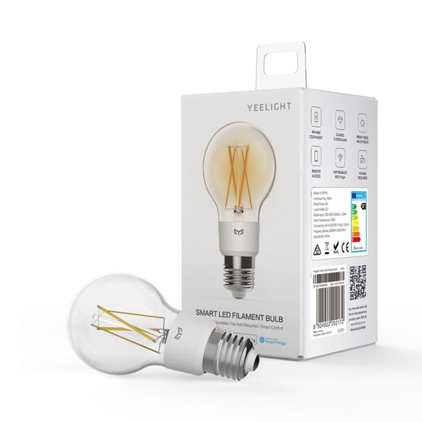 Bóng đèn thông minh Yeelight Smart LED Filament Bulb (YLDP12YL) - Dáng tròn - Đui xoắn - Bản quốc tế