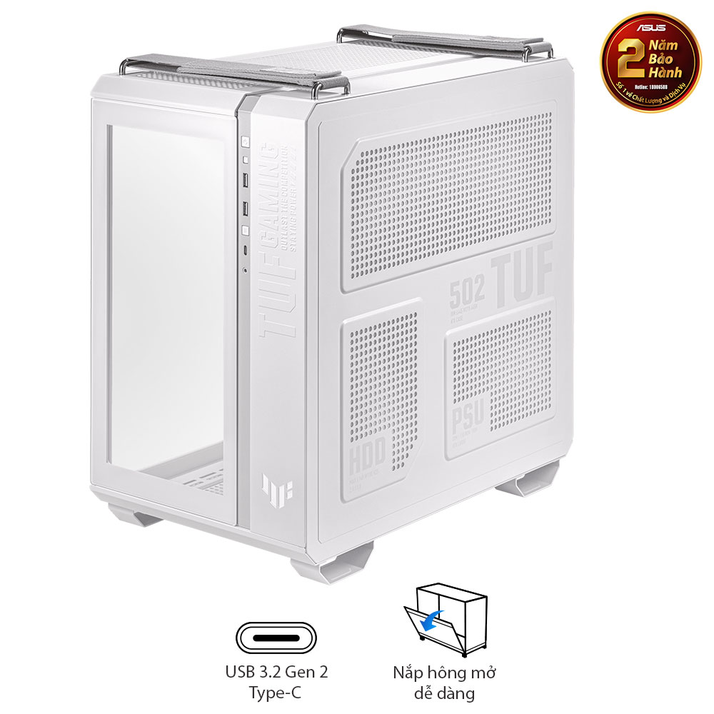 Vỏ Case Asus TUF Gaming GT502 White ( Mid Tower / Màu Trắng)
