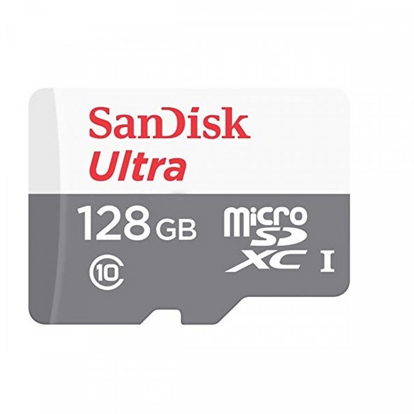 Thẻ Nhớ SanDisk 128GB Ultra microSDXC, Class10, UHS-1, 100MB/s R, 3x5 - SDSQUNR-128G-GN3MN