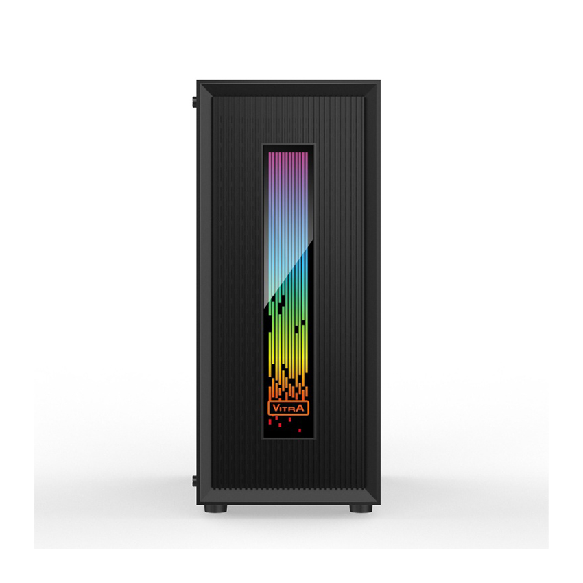 Vỏ Case VITRA CERES V308 ARGB 1FRGB Black  (Mid Tower/Màu Đen/Led ARGB/ Kèm sẵn 1 Fan RGB)