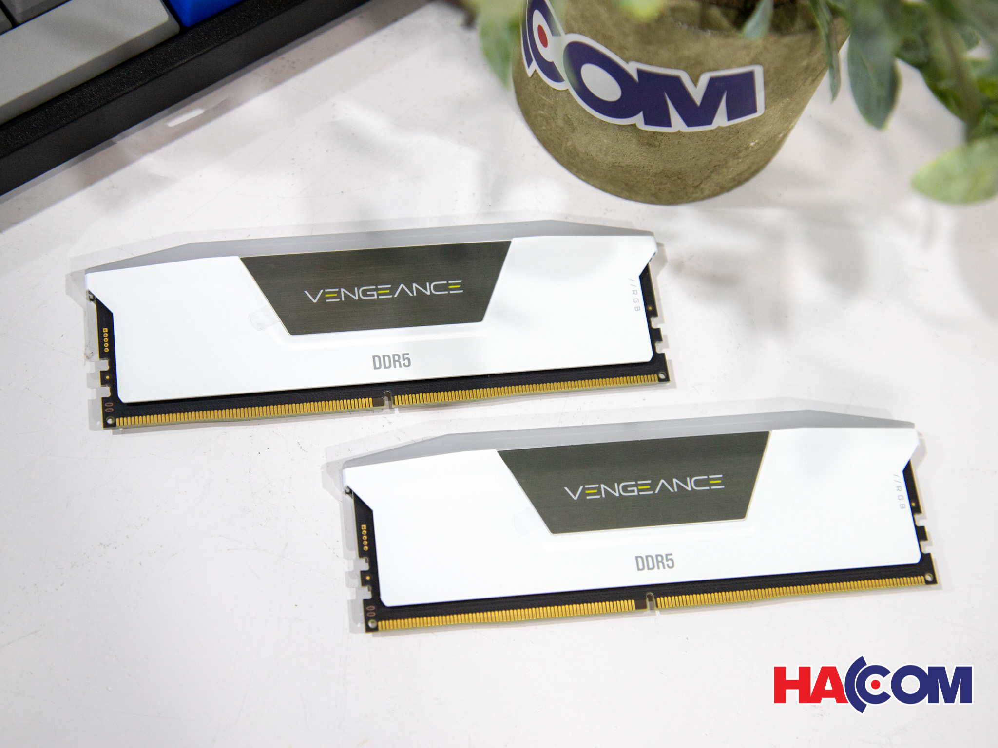 Ram Desktop Corsair Vengeance RGB Heatspreader White (CMH32GX5M2B5600C36WK) 32GB (2x16GB) DDR5 5600MHz
