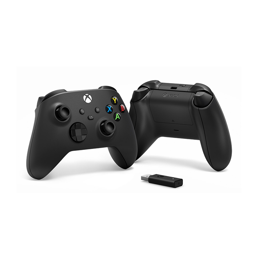 Tay Cầm Chơi Game Xbox Series X Controller - Carbon Black Màu Đen + USB Adapter Không Dây