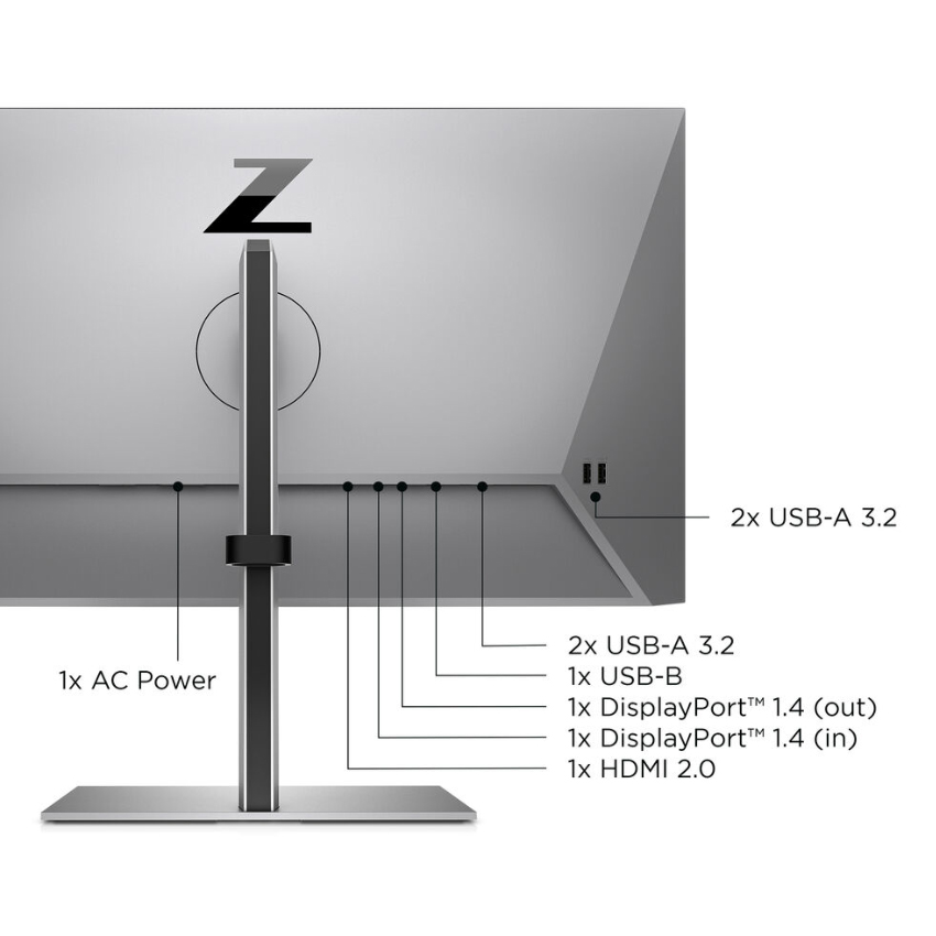 Màn hình HP Z24Q G3 (23.8 inch/QHD/IPS/60Hz/5ms/400nits/HDMI+DP) (4Q8N4AA)