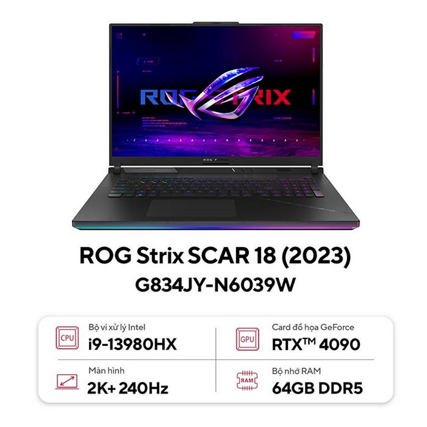 Laptop Asus Gaming ROG Strix G834JY-N6039W là một lựa chọn đáng giá cho những game thủ đam mê và chuyên nghiệp. Hiệu năng hoàn hảo, thiết kế ấn tượng, đây là một sản phẩm không thể bỏ qua. Hãy cùng xem hình ảnh chi tiết để tìm hiểu thêm!