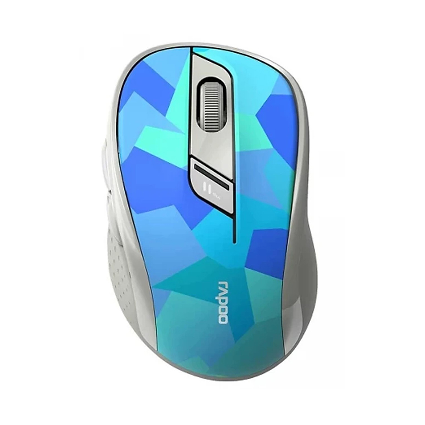 Chuột không dây Rapoo M500 Silent màu xanh (Wireless, Bluetooth)