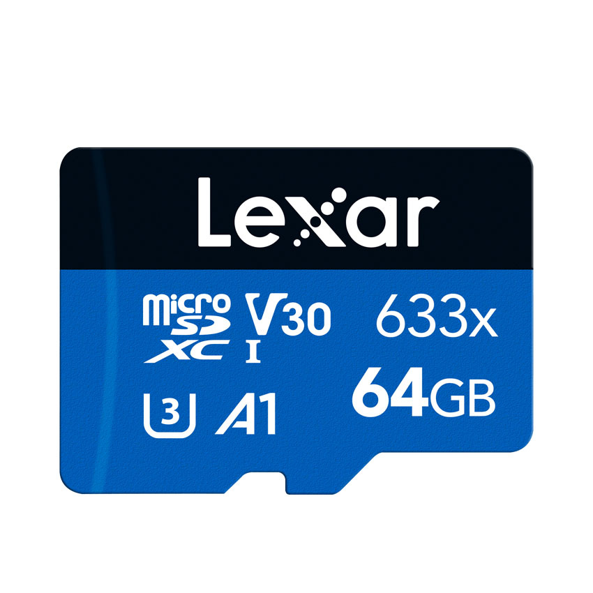 Thẻ nhớ LEXAR 64GB microSDXC U3, V30, A1 - LMS0633064G-BNNNG - Không Adapter