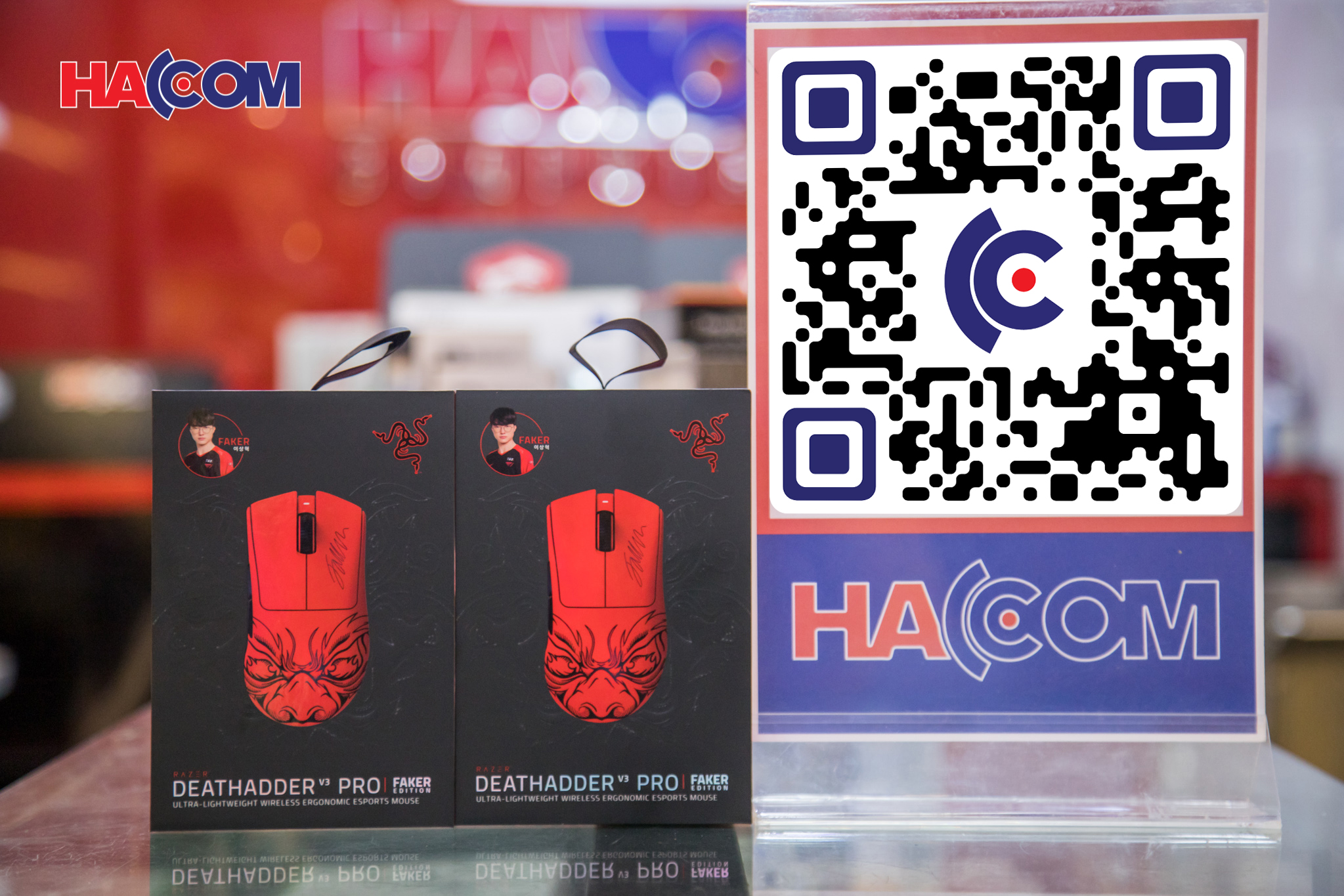 Chuột Gaming không dây Razer DeathAdder V3 Pro-Faker Edition_RZ01-04630400-R3M1