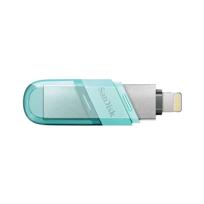 USB SanDisk 64GB iXpand Flash Drive Flip SDIX90N-064G-GN6NK Màu Xanh Mint