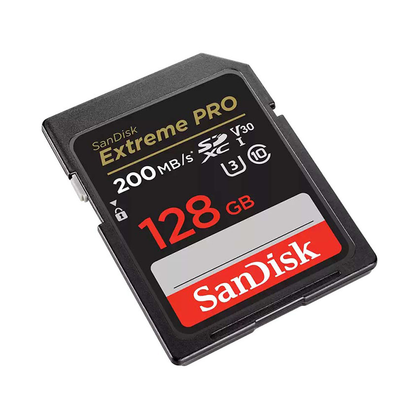 Thẻ nhớ Sandisk 128GB SDHC Extreme Pro,U3 V30, 200MB/s SDSDXXD-128G-GN4IN