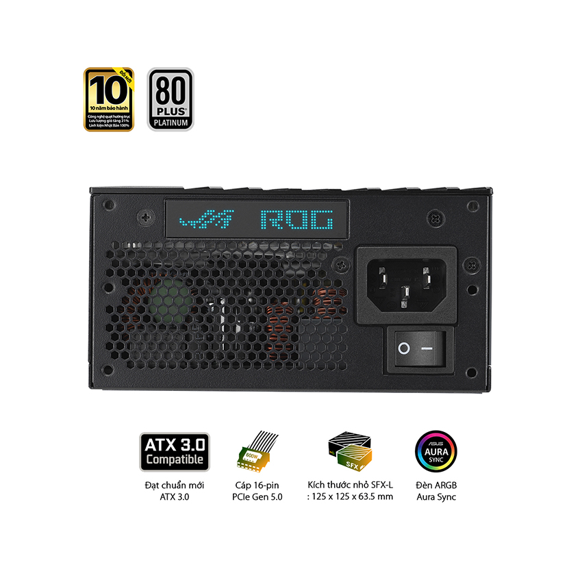 Nguồn Mini SFX-L Asus ROG LOKI 1000P 1000w Platinum ( Pci Gen 5.0 - Full Modular)
