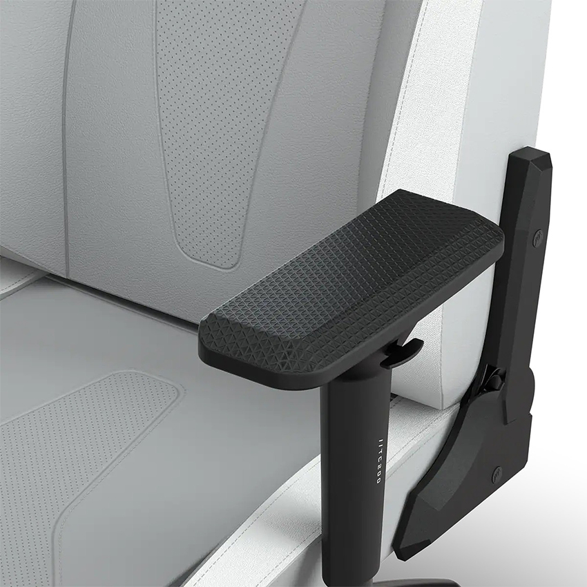 Ghế game Corsair TC200 Plush Leatherette Light Grey White - Hình 5