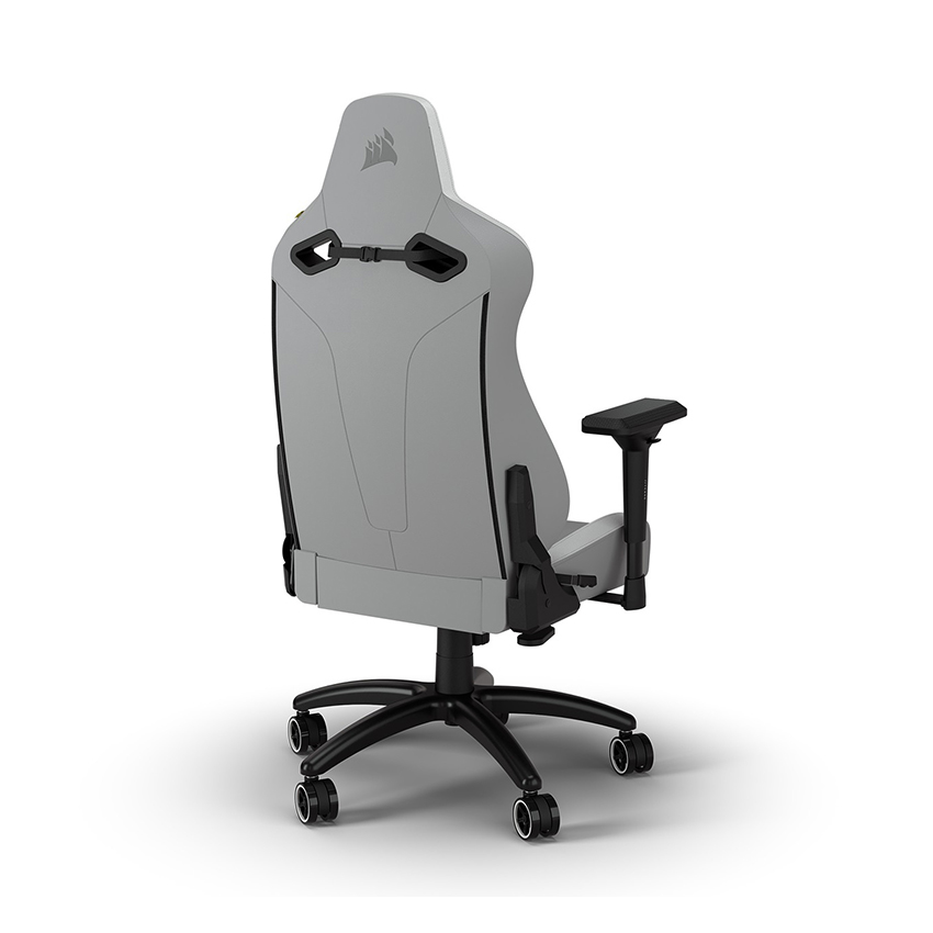 Ghế game Corsair TC200 Plush Leatherette Light Grey White - Hình 4